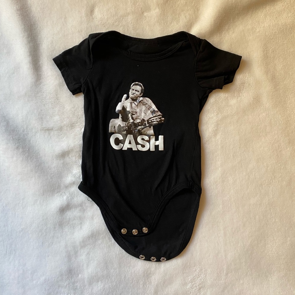 0-3 month Johnny Cash Onesie - Picture 4 of 4